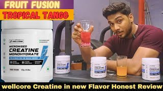 Wellcore Creatine now in Flavors 😋  Honest Review After using🔥 [upl. by Nnairrehs]