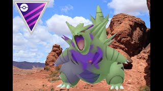 Shadow Tyranitar Smack Downs Master League [upl. by Ettebab]