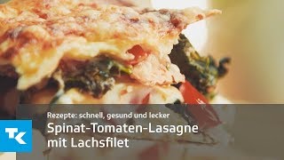 SpinatTomatenLasagne mit Lachsfilet [upl. by Edualc]