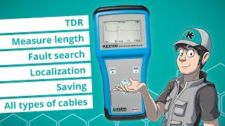 Easy TDR localisation of cable faults with the KE2100 Time Domain Reflectometer [upl. by Ahso]