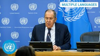 Russia on Ukraine ArmeniaAzerbaijan conflict amp other topics  Press Conference  United Nations [upl. by Yenmor390]