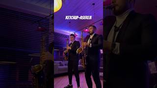 saxophone music asereje cover dance doublesax totalblack popular popularsong [upl. by Shue]