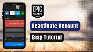 How to Reactivate Epic Games Account [upl. by Assetak]