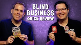 Blind Business Quick Review  Bluffing Card Game [upl. by Oterol]