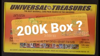 200K Box BIG find in 2013 Universal Treasures Vintage Box 1952 Topps Wax packs Hunt October 27 2024 [upl. by Yim]