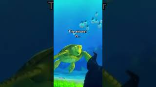 Even shook the sea turtle off that question funny disney [upl. by Attenor]