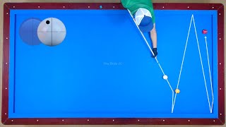 3Cushion carom billiards  Learning basic guide effects [upl. by Anaitat]