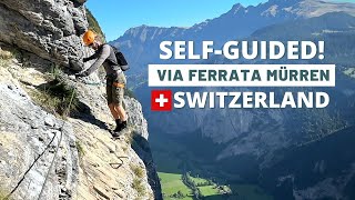 MustDo Swiss Alps Adventure 🇨🇭Via Ferrata Climb in Mürren [upl. by Brag]