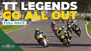 McGuinness vs Brookes vs Dunlop  2023 Barry Sheene Memorial Trophy full race  Goodwood Revival [upl. by Mariken205]