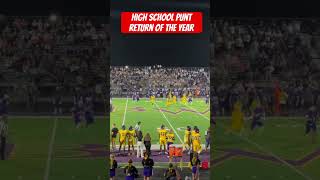 High School Punt Return of the Year Unbelievable Play 🏈🔥 [upl. by Nollahs815]