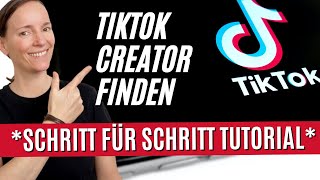 TikTok Creator Marketplace  So findest du TikTok Influencer Schritt für Schritt Tutorial [upl. by Leanora]