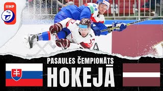 SLOVÄ€KIJA VS LATVIJA  2024 GADA PASAULES HOKEJA ÄEMPIONÄ€TA 6 SPÄ’LE [upl. by Ecnarrat]