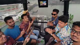 আর কিছু চাই না মনে গান ছাড়া  Kureghor Jamming inside Cable Car  Ar Kichu Chai Na Mone Gaan Chara [upl. by Letnohc614]