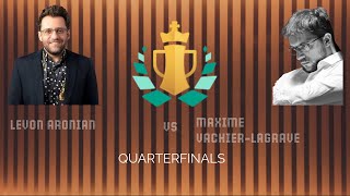 Julius Baer Quarterfinals  Levon Aronian vs Maxime Vachier Lagrave [upl. by Noevart]