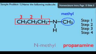 Nomenclature Amines [upl. by Anastassia]