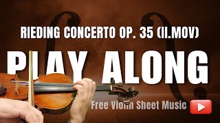 RIEDING CONCERTO Op 35 in Bminor 2 Mov  BEGINNER VIOLIN  PLAY ALONG [upl. by Nellad590]