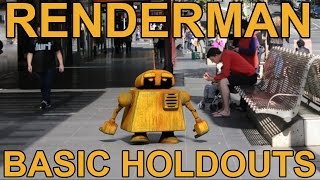 Renderman 21 Basic Holdout Tutorial [upl. by Okihsoy]