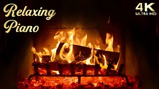 Relaxing Piano Music Fireplace Ambience  Warm and Cozy Study Music Ambience [upl. by Dnaletak495]