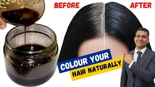 100  Natural Colour For Soft Glossy and silky Hair  White Hair To Black Hair Naturally [upl. by Suriaj]