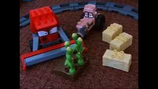 Disney Cars Megabloks met Duplo Lego Trein [upl. by Alfonse]