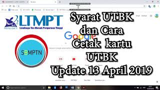 UTBK 2019 Info amp Cara Cetak Kartu Ujian Update 13 April Sbmptn [upl. by Esiralc]