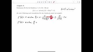 A9 – erste Ableitung bilden Klausur WiSe 2324 [upl. by Crespi]