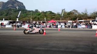 The MTT Turbine Bike Y2K at the Valley Run 2013 Drag Races [upl. by Rafaelle553]