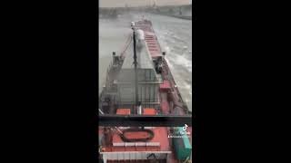 WATCH EF2 tornado hits freighter on Maumee River Thursday [upl. by Eirellam813]