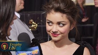 Sarah Hyland Talks Taylor Swift at 2014 Grammys [upl. by Merp]