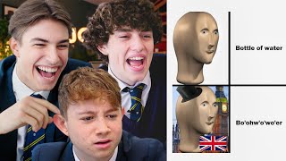 British Highschoolers react to Briish Memes [upl. by Keverne]