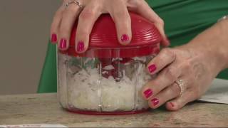 Kuhn Rikon 24 Cup Pull Chop Food Chopper on QVC [upl. by Enelear550]