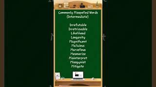 Commonly Misspelled Words 140 comprehension learningwords sentencestructure [upl. by Robyn375]