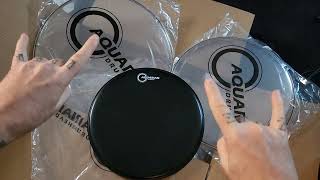 David Keith new Aquarian drum heads [upl. by Ydoow]