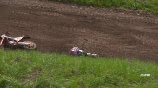 MXGP Loket 2016  Big Crash Pauls Jonass [upl. by Aesoh]