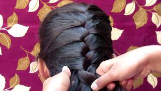 FRENCH BRAID BRAIDED HAIRSTYLE  FRENCH BRAID LACE HAIRSTYLE [upl. by Vivle]