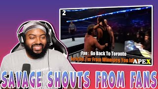 WWE Top 20 Savage Shouts from The Fans Reaction [upl. by Eednahs]