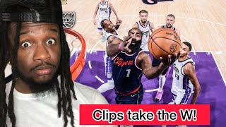 NO KAWHI NO PROBLEM  Los Angeles Clippers vs Sacramento Kings  Reaction [upl. by Leur]