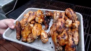 Chicken Wings on a gas grill with Sauce [upl. by Ias]