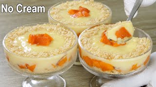 Mango Dessert Recipe  Mango Trifle Delight  Dessert Recipe Without Cream  Easy Custard [upl. by Tichon]