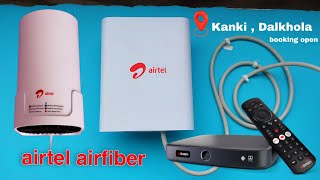 airtel airfiber  xstreem DTH Installation in location kanki  Dalkhola  Raiganj  panjipara [upl. by Erapsag]