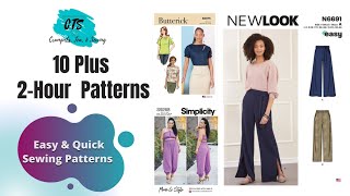 2 Hour Sewing Patterns  10 Plus Quick and Easy Patterns [upl. by Nairolf438]