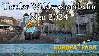 Tiroler Wildwasserbahn Neu 2024 Europa Park onride [upl. by Ellatsirhc]