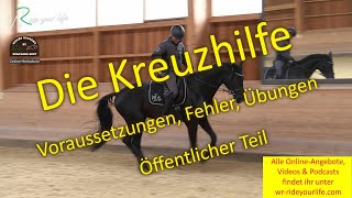 F173 1 Weiterreiten mit der Kreuzhilfe Reiterhilfen Schenkelhilfe amp Kreuzhilfe verstehen lernen [upl. by Arabela202]