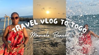 TRAVEL VLOG Lomè Togo Marcelo Beach vacation workcation vlog living [upl. by Ahsyekal]