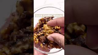 Quick Candied Walnuts Recipe [upl. by Chiquia]