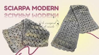 Tutorial sciarpa ad uncinetto quotModernquot [upl. by Nibroc]