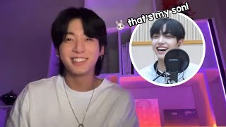 Jungkook reacted to Jaehyun singing “SEVEN” [upl. by Raines]