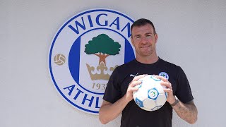 Andy Lonergan joins Wigan Athletic  First Interview [upl. by Aiuqet338]