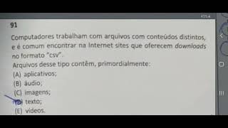 PCRJ 2022  Correção de questão de informática  Inspetor de polícia [upl. by Dallon]