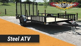 Product Feature  Aluminum Solid Side Utility Trailer  HampH Trailers [upl. by Buehrer]